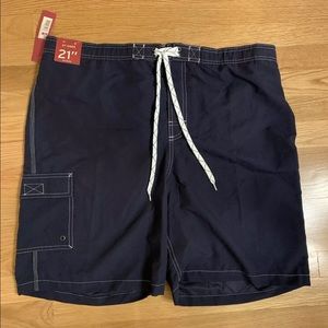 Men’s XL BNWT Navy blue Merona bathing suit